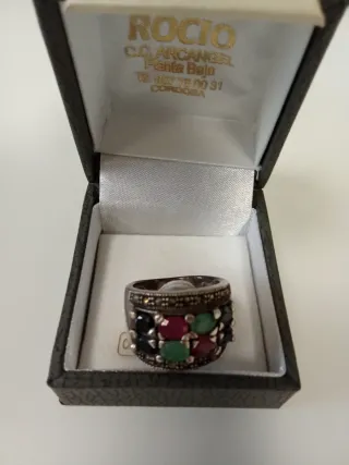 Anillo Plata 925 Piedra Natural