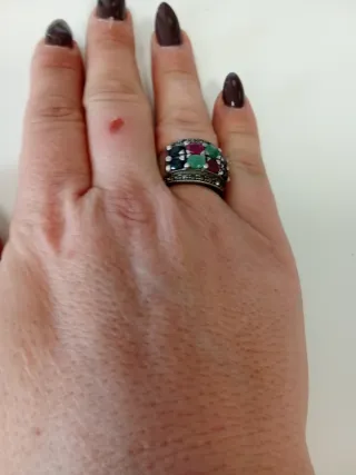 Anillo Plata 925 Piedra Natural