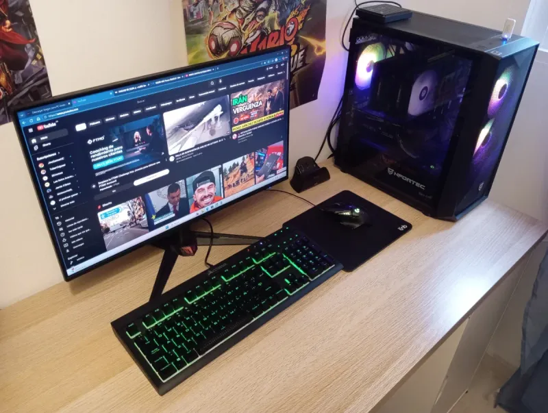 PC Gaming completo RTX 5060 TI 16GB Ryzen 7 32GB