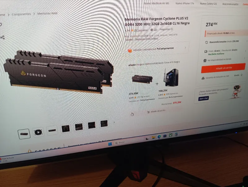 PC Gaming completo RTX 5060 TI 16GB Ryzen 7 32GB afbeelding 5