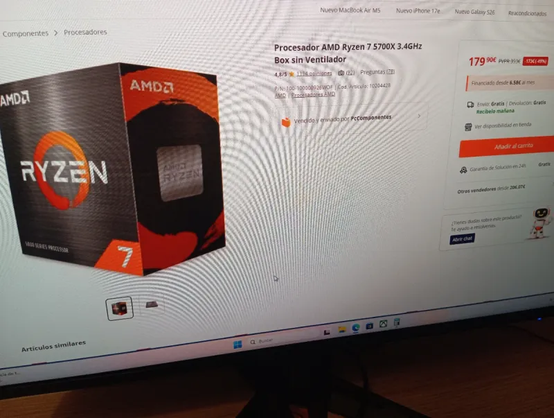 PC Gaming completo RTX 5060 TI 16GB Ryzen 7 32GB afbeelding 6