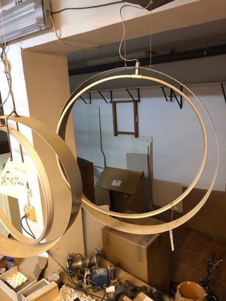 Lámparas de techo LED plateadas