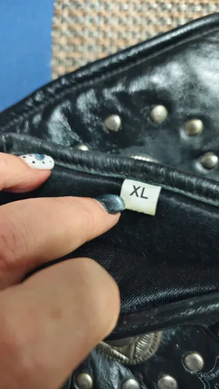 Guantes piel altos con conchos para Moto, thinsula