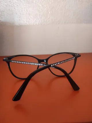 Montatura occhiali nera con strass