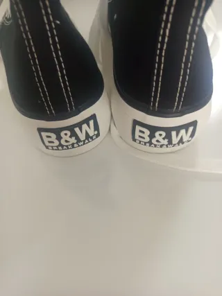 Bambas B&W Break & Walk Negras y Blancas