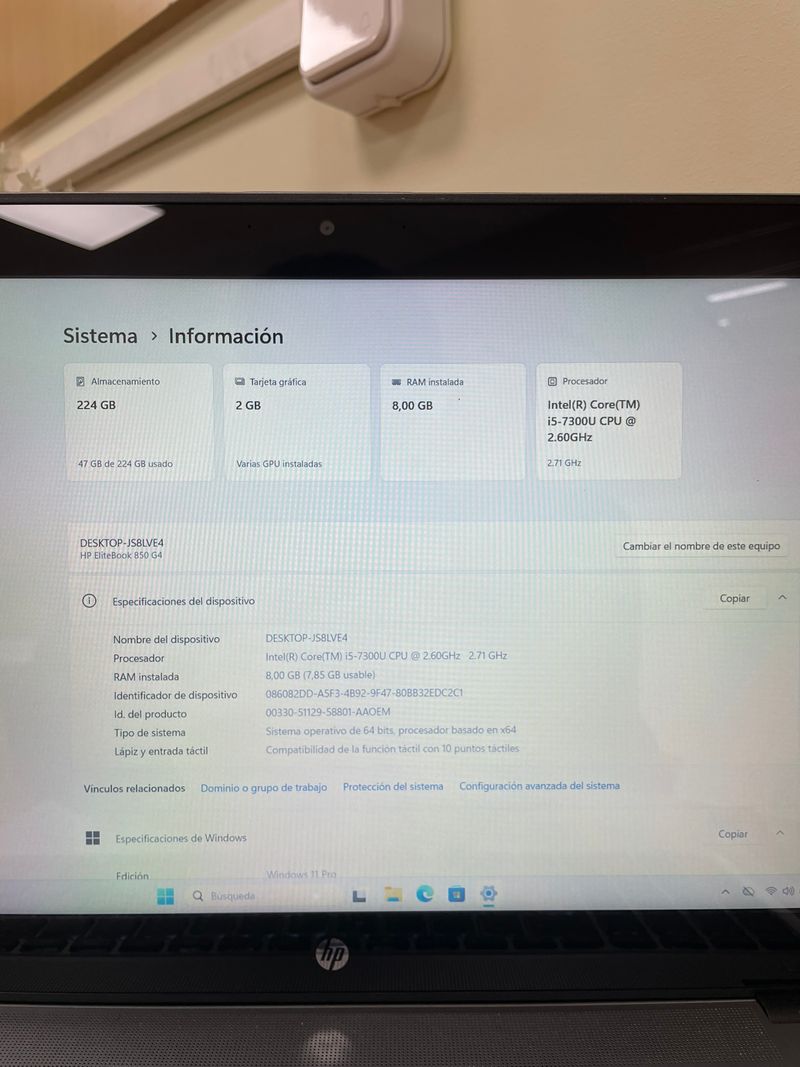 HP EliteBook 850 G4 -67250- afbeelding 5