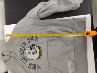 Felpa unisex grigia con stampa cane