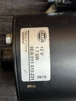 Motor de arranque HELLA 12V 1.7KW