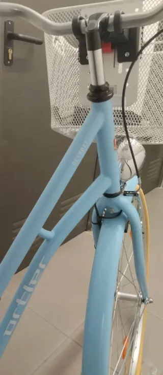 Bicicleta de paseo azul