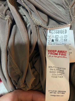 Vestido Missguided Cut Out Talla 36