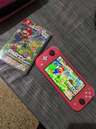 Nintendo Switch Lite Coral + Mario Party