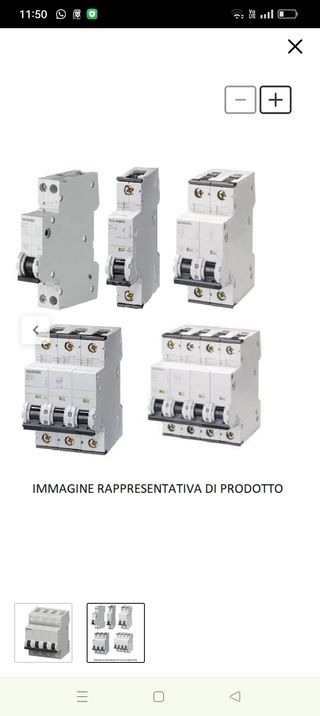 Interruptor Magnetotérmico Siemens SSJ64 C10