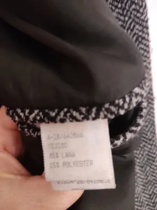 Chaqueta de lana hombre espigas
