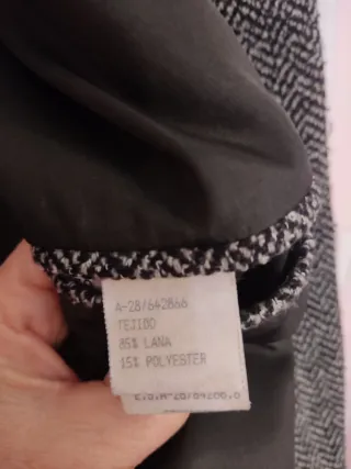 Chaqueta de lana hombre espigas