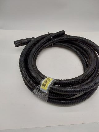 Einhell Manguera de Aspiración, 7 metros, con terminales de PVC, máx. : 35°, Color Negro