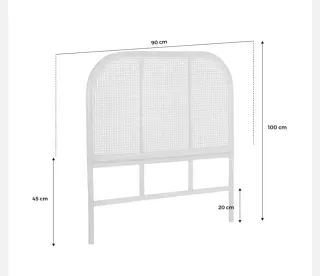 Cabecero de Ratán Natural