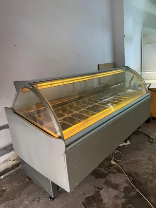 Congelador de helados vitrina expositora