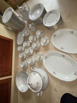 Vajilla Mitterteich Porcelana Completa para 12 ps