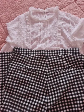 Conjunto Top y Pantalón Cuadros