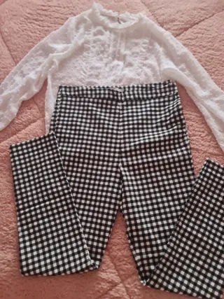 Conjunto Top y Pantalón Cuadros