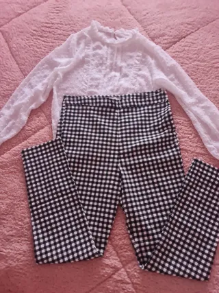 Conjunto Top y Pantalón Cuadros