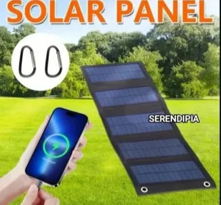 CARGADOR SOLAR PLEGABLE (5 PANELES)