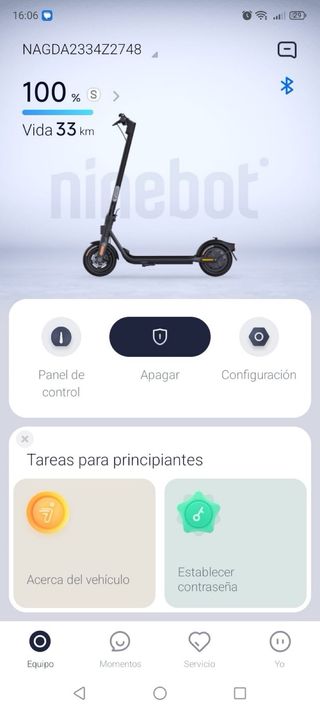 Ninebot F25 Patinete Eléctrico Negro