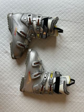 Botas de esquí Salomon plateadas