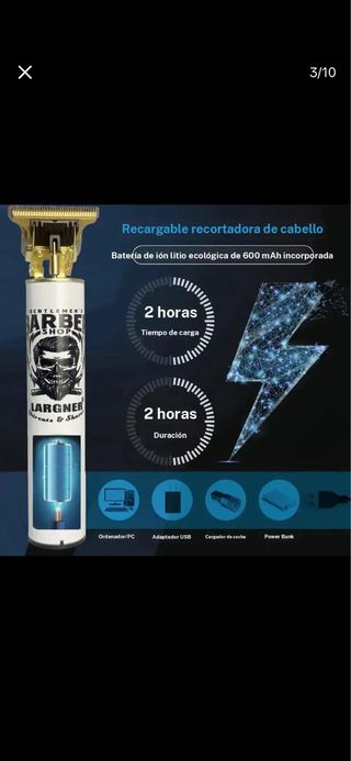 Set Cortapelos y Afeitadora Profesional Largner