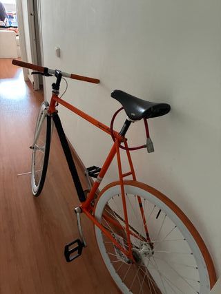 Bicicleta Fixie Naranja
