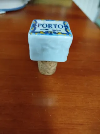 Tapón de vino Porto cerámica y corcho