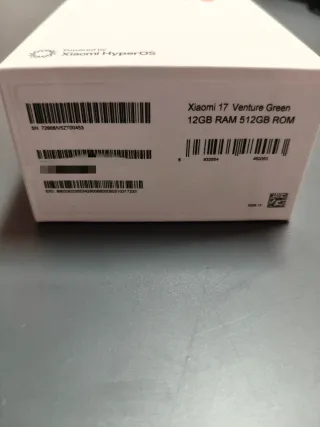 Xiaomi 17 5G 12+512GB Verde SIN ABRIR CON 3 AÑOS G