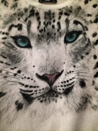 Sudadera con estampado de leopardo
