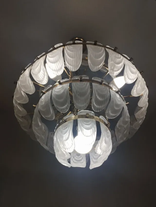 Lámpara Colgante Cristal y Metal