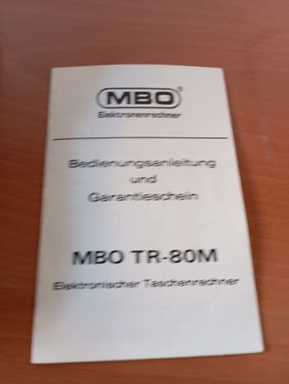 CALCULADORA MBO TR-80M