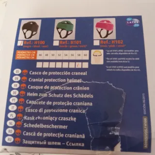 Gorro protección caídas