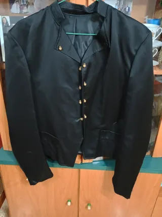 Chaqueta Fallero Negra y Dorada de raso
