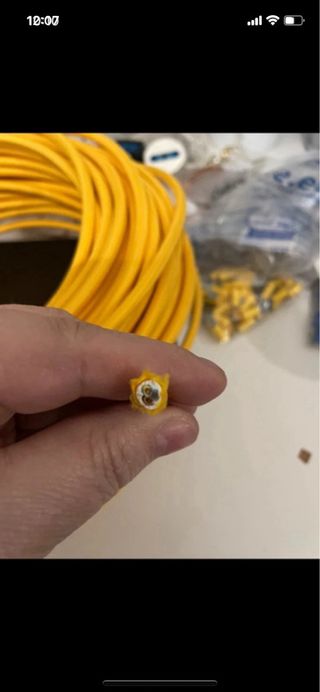 Cavo elettrico giallo certificato 10m