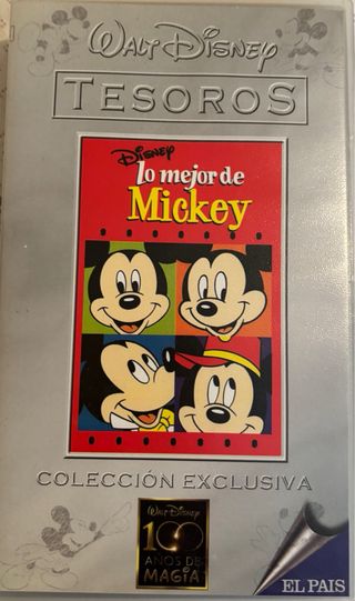 3 Videos Tesoros Walt Disney (VHS)