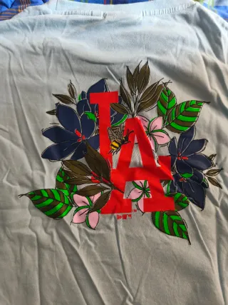 T-shirt New Era LA Fiori Blu