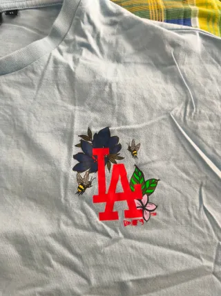 T-shirt New Era LA Fiori Blu