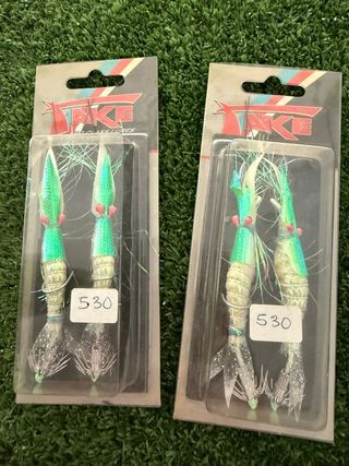 2 señuelos pesca calamar