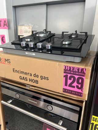 Encimera de gas KROMs con horno