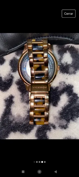 Reloj Viceroy Dorado con Detalles Multicolor