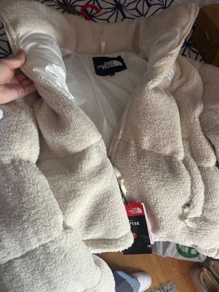 Cazadora The North Face Beige/Blanca