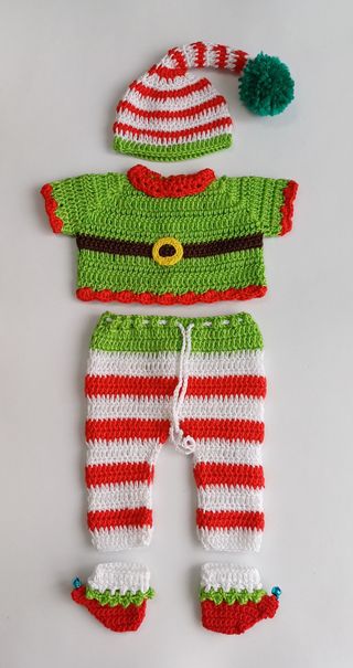 Conjunto crochet bebé prematuro/reborn