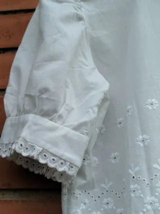 Vestido batista bordada