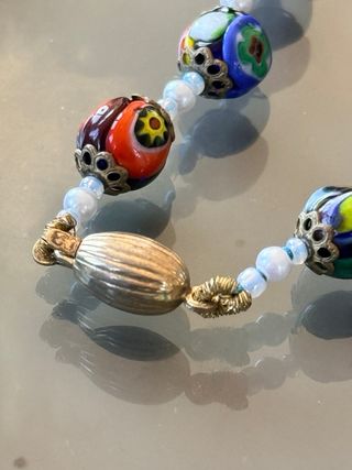 Collana Murano Vetro Millefiori Anni '80