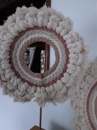 Espejo Boho con Estandarte