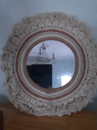 Espejo Boho con Estandarte